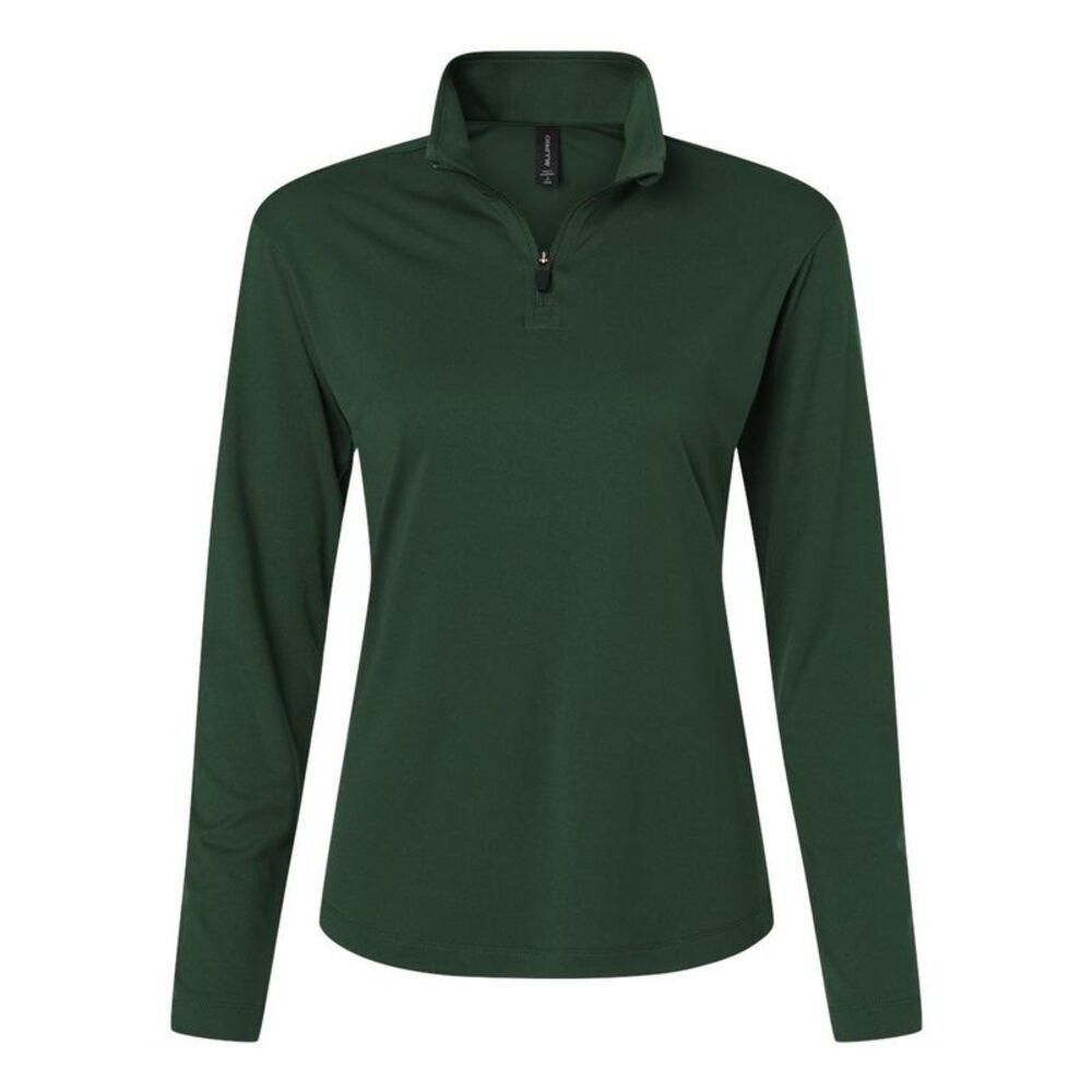 AllPro Pro-Lock Women's Performance Quarter-Zip Pullover / Forest Green